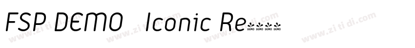 FSP DEMO   Iconic Re字体转换